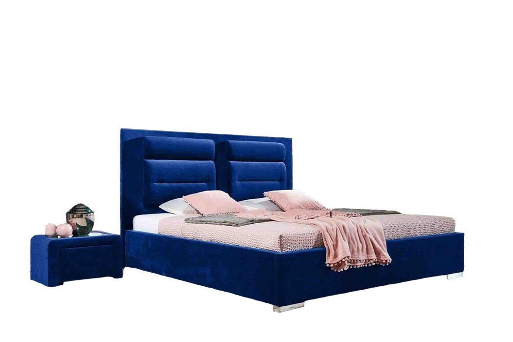 JVmoebel Schlafzimmer-Set, Bett Textil 2x Nachttisch 3 tlg. Set Möbel Modern Luxus Betten Neu von JVmoebel