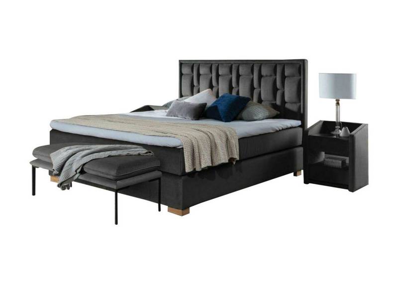 JVmoebel Schlafzimmer-Set Bett Schlafzimmer Set 4tlg. Nachttisch 2x Sitzbank Betten moderne, Made in Europa von JVmoebel