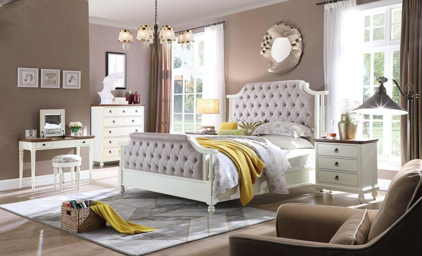 JVmoebel Schlafzimmer-Set Schlafzimmer Komplett Set Königliches Barock Bett Schminktisch, Made in Europa von JVmoebel