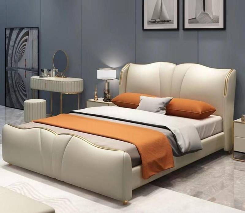 JVmoebel Schlafzimmer-Set Bett 2x Nachttisch 3 tlg. Schlafzimmer Set Design Möbel Modern Luxus, (3-tlg., 1x Bett + 2x Nachttische), Made in Europa von JVmoebel