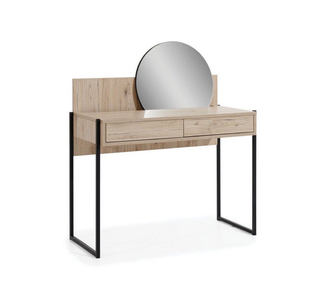 JVmoebel Schlafzimmer-Set Brauner Schminktisch Spiegel Moderner Kosmetiktisch Luxus Holz Möbel, (2-St., 1x Schminktisch mit Spiegel), Made in Europa von JVmoebel