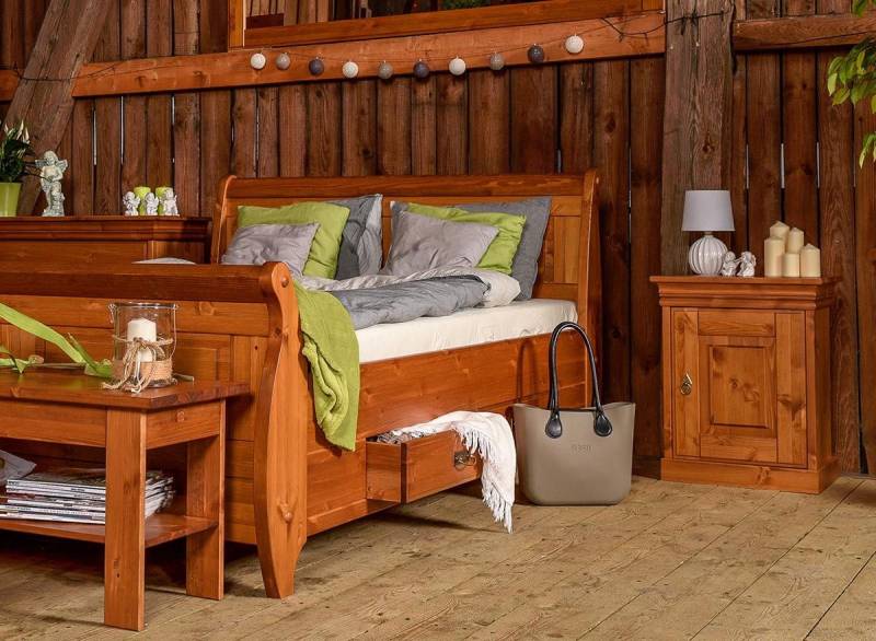 JVmoebel Schlafzimmer-Set Elegantes Doppelbett mit 2 Nachttischen – 3tlg. Set für Schlafzimmer, Made in Europa von JVmoebel