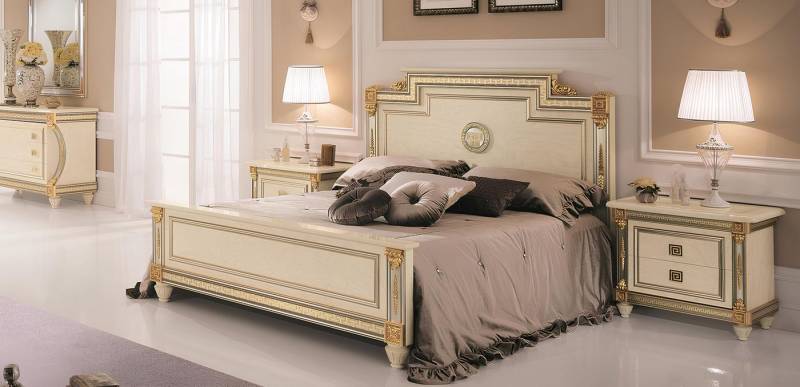 JVmoebel Schlafzimmer-Set Klassisches Schlafzimmer Set: Bett mit 2 Nachttischen 3-teilig, Made in Europa JVmoebel Schlafzimmer-Set Klassisches Schlafzimmer Set: Bett mit 2 Nachttischen 3-teilig, Made in Europa von JVmoebel