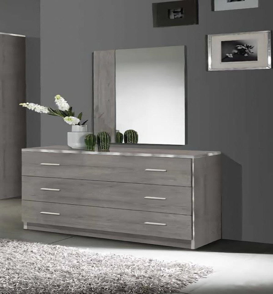 JVmoebel Kommode Spiegel Modern Luxus Möbel Design Wohnzimmer Schlafzimmer Sideboard (2 St., 2 tlg.SCHLAFZIMMER SET (KOMMODE+SPIEGEL), Made in Europa von JVmoebel