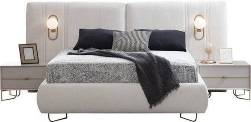 JVmoebel Schlafzimmer-Set Moderne Schlafzimmermöbel Schlafzimmereinrichtung Bett Schlafzimmer, (Bett / 2x Nachttisch), Made in Europa von JVmoebel