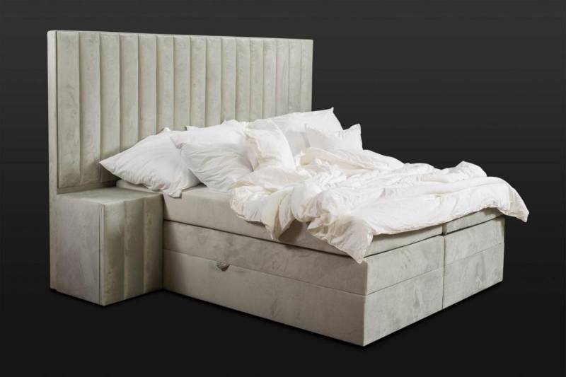 JVmoebel Schlafzimmer-Set Modernes Doppelbett 2x Nachttische Schlafzimmer Boxspringbett, (3-tlg., 1x Bett + 2x Nachttische), Made in Europa von JVmoebel