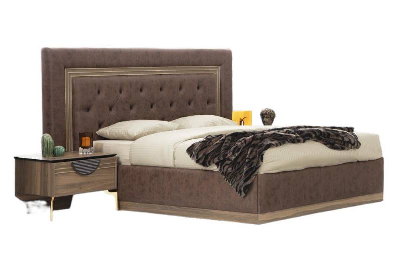 JVmoebel Schlafzimmer-Set Perfekte Schlafzimmer Set 4tlg. Bett 2x Nachttische Schminktisch, (4-tlg., 1x Bett+2x Nachttische+1x Schminktisch mit Spiegel), Made in Europa von JVmoebel