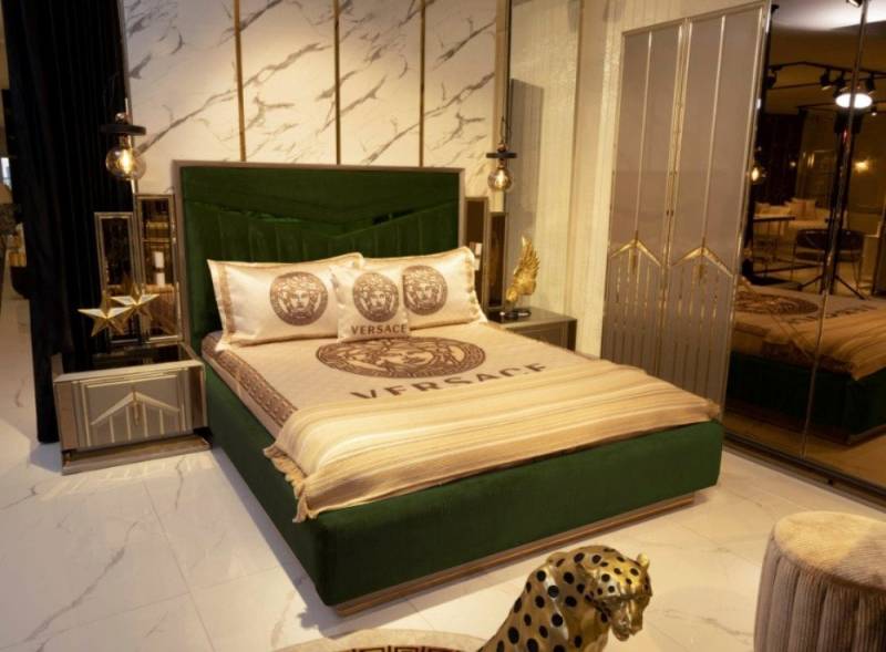 JVmoebel Schlafzimmer-Set Schlafzimmer Bett 2x Nachttische Betten Komplett Design Möbel 3tlg., Made in Europa von JVmoebel