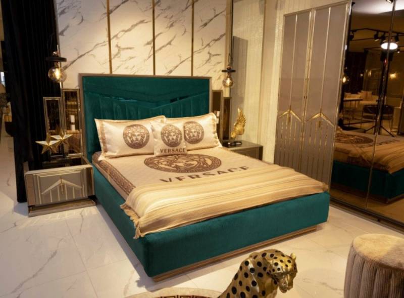 JVmoebel Schlafzimmer-Set Schlafzimmer Bett 2x Nachttische Betten Komplett Design Möbel 3tlg., Made in Europa von JVmoebel