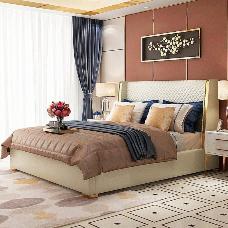 JVmoebel Schlafzimmer-Set Schlafzimmer Bett Möbel Set 3tlg. 2x Nachttisch Konsolen Tische, Made in Europa von JVmoebel