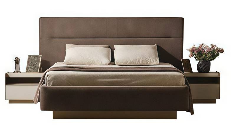 JVmoebel Schlafzimmer-Set Schlafzimmer Sets Komplette Einrichtung Bett Nachttische, (3-tlg., Bett + 2x Nachttische), Made in Europa von JVmoebel