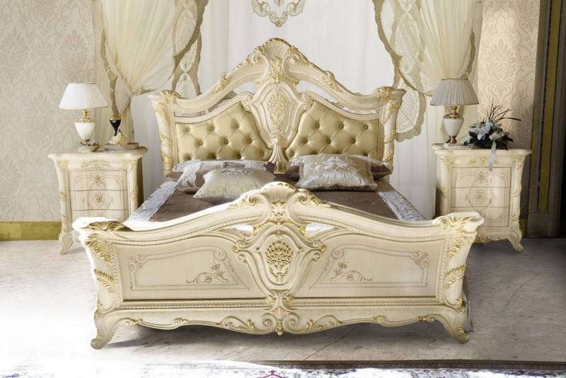 JVmoebel Schlafzimmer-Set Schlafzimmermöbel Set: Bett, Nachttisch und Kommode 3-teilig, Made in Europa JVmoebel Schlafzimmer-Set Schlafzimmermöbel Set: Bett, Nachttisch und Kommode 3-teilig, Made in Europa von JVmoebel
