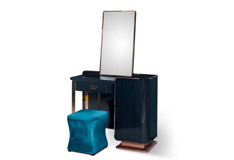 JVmoebel Schminktisch Holz Schwarz Konsolen Möbel Schlafzimmer Schwarz, Made in Europa von JVmoebel