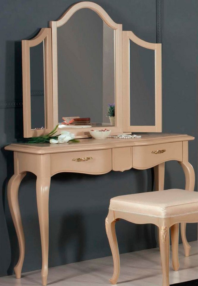 JVmoebel Schminktisch Moderne mit Spiegel Schlafzimmer Möbel Design Nachttisch Set (Schminktisch), Made in Europa JVmoebel Schminktisch Moderne mit Spiegel Schlafzimmer Möbel Design Nachttisch Set (Schminktisch), Made in Europa von JVmoebel