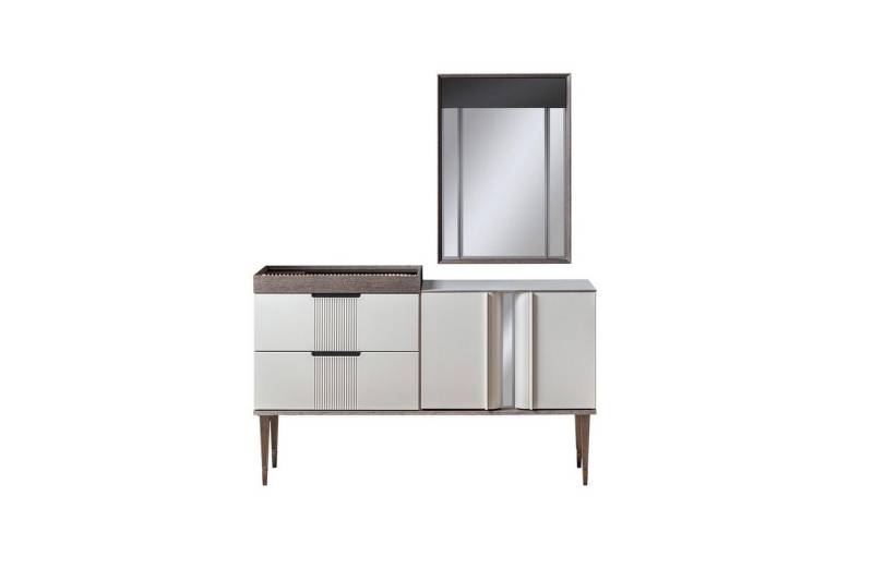 JVmoebel Schminktisch Eleganter Schminktisch mit Spiegel – Luxus Schlafzimmer Möbel 2-teilig (2-St., 1x Schminktisch + 1x Spiegel), Made in Europa von JVmoebel