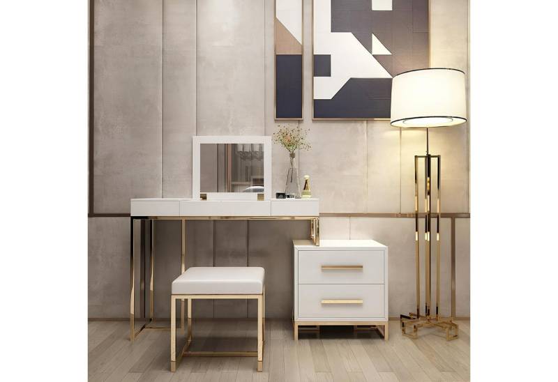 JVmoebel Schminktisch Holztisch mit Spiegel und Kommode für das Schlafzimmer, Made in Europa JVmoebel Schminktisch Holztisch mit Spiegel und Kommode für das Schlafzimmer, Made in Europa von JVmoebel