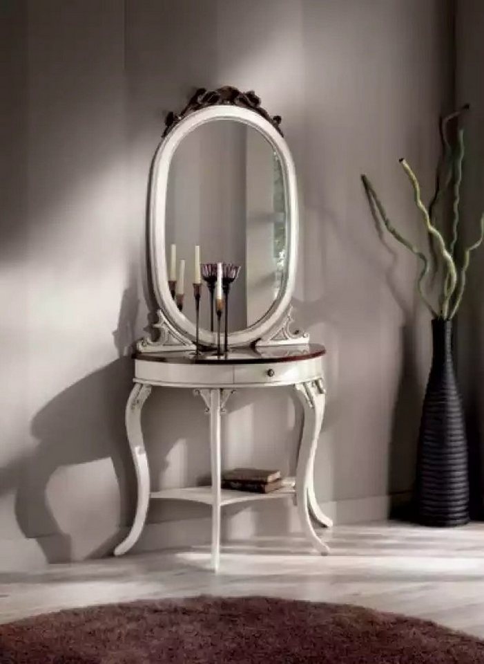JVmoebel Schminktisch Klassische Spiegelkonsole im 2-teiligen Set für das Schlafzimmer (2-St., 1x Konsole + 1x Spiegel), Made in Europa von JVmoebel