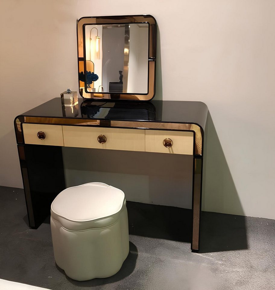 JVmoebel Schminktisch Kosmetik Tisch mit Hocker aus Holz, Konsolenschrank Sekretär, Made in Europa JVmoebel Schminktisch Kosmetik Tisch mit Hocker aus Holz, Konsolenschrank Sekretär, Made in Europa von JVmoebel