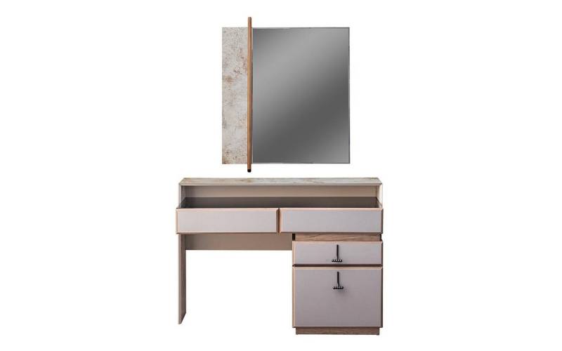 JVmoebel Schminktisch Kosmetiktisch mit Spiegel - Frisiertisch und Schminkkonsole (2-St., 1x Schminktisch + 1x Spiegel), Made in Europa von JVmoebel