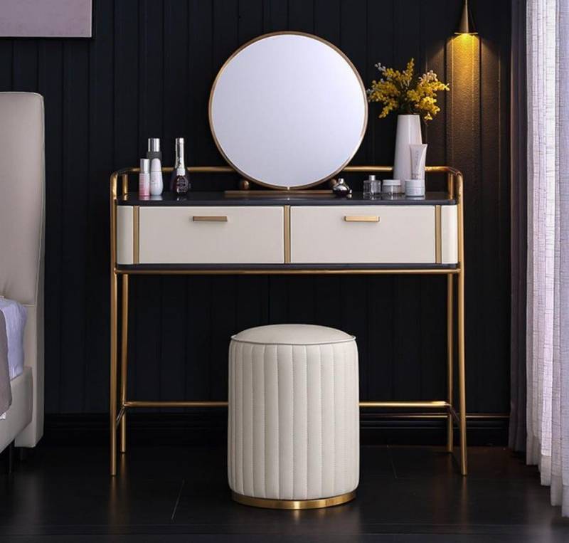 JVmoebel Schminktisch Luxuriöser weißer Schminktisch für das Schlafzimmer Möbel Design (1-St., Schminktisch, Ohne Hocker), Made in Europa von JVmoebel