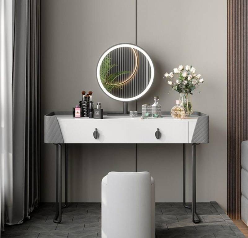 JVmoebel Schminktisch Moderner Weißer Schminktisch - Luxuriöser Frisiertisch für Makeup (1-St., Schminktisch, Ohne Hocker), Made in Europa von JVmoebel