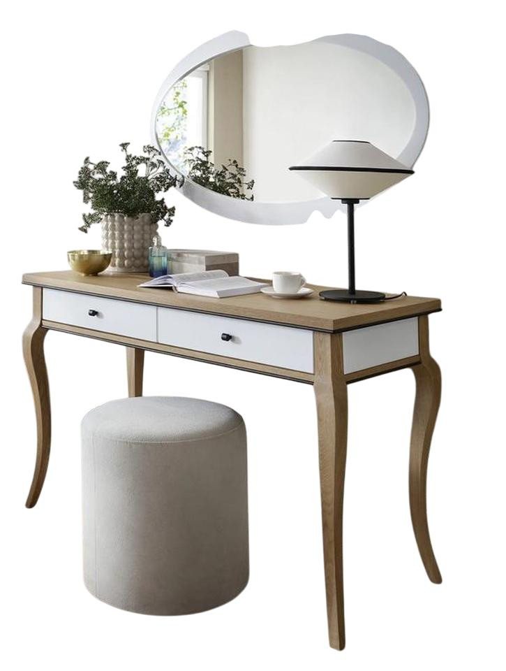JVmoebel Schminktisch Schlafzimmer Set 2tlg Schminktisch mit Spiegel aus Holz & Glas Braun (Schminktisch, Spiegel), Made in Europe von JVmoebel
