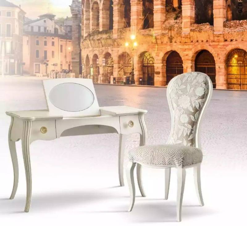 JVmoebel Schminktisch Schlafzimmerkonsole im klassischen Holzdesign für Ihr Zuhause (1-St., 1x nur Schminktisch ohne Stuhl), Made in Europa von JVmoebel