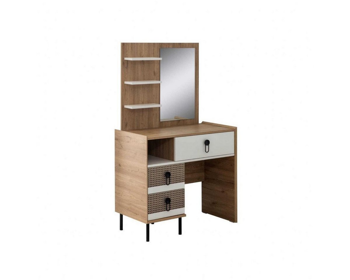 JVmoebel Schminktisch Schminktisch Garnitur mit Spiegel Holz Schlafzimmer Braun Konsole Set (1-St., Schminktisch), Made in Europa von JVmoebel