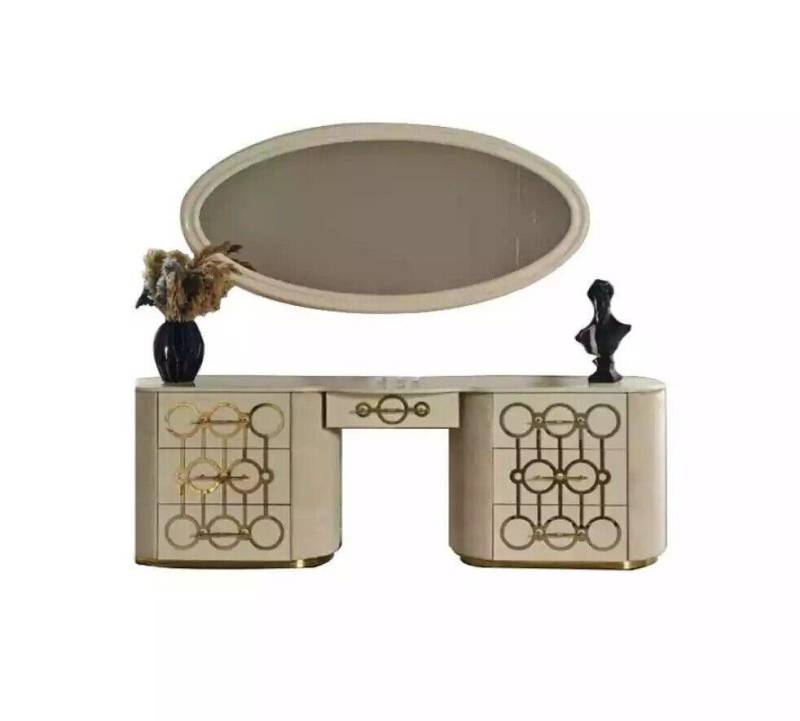 JVmoebel Schminktisch Set Konsole Spiegel Schlafzimmer Möbel Design Hocker Set modern (2-St., Schminktisch/Spiegel), Made in Europa von JVmoebel