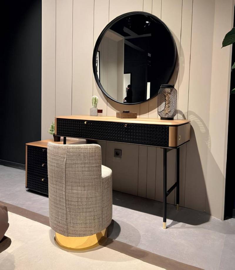 JVmoebel Schminktisch Set Spiegel Schlafzimmer Möbel Design Kommode Loft Modern, Made in Europa von JVmoebel