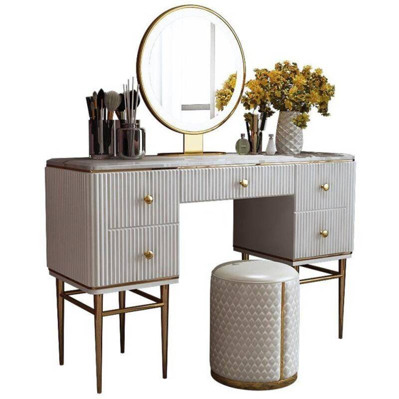 JVmoebel Schminktisch Spiegel Hocker Komplett Set Kommode Neu 2tlg Konsole Modern, Made in Europa von JVmoebel