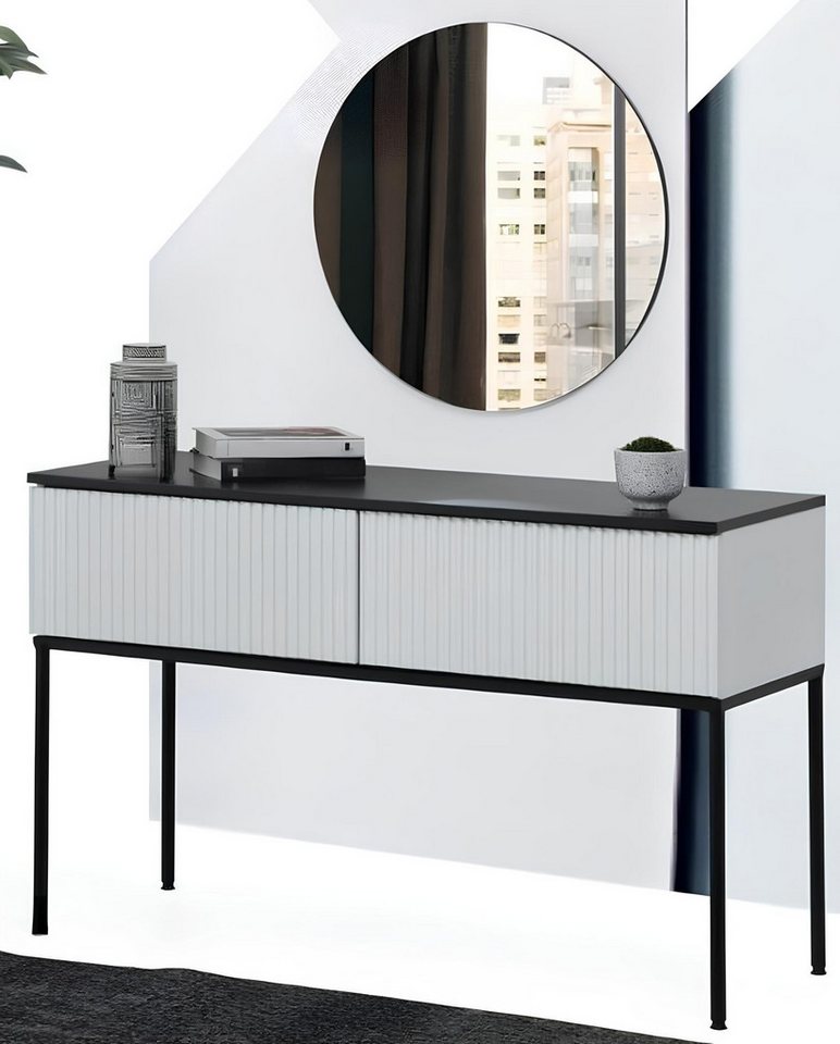 JVmoebel Schminktisch Schminktisch mit Spiegel und Konsole - 2-teilig für das Schlafzimmer (2-St., 1x Schminktisch + 1x Spiegel), Made in Europa von JVmoebel