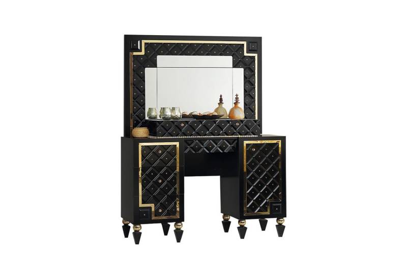 JVmoebel Schminktisch Schwarzer Kosmetiktisch Luxuriöse Schlafzimmer Möbel Designer Möbel (Schminktisch), Made in Europa von JVmoebel