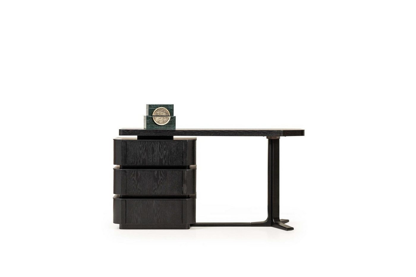 JVmoebel Schminktisch Schwarzer Kosmetiktisch aus Holz - Eleganter Frisiertisch (1-St., 1x Schminktisch), Made in Europa von JVmoebel