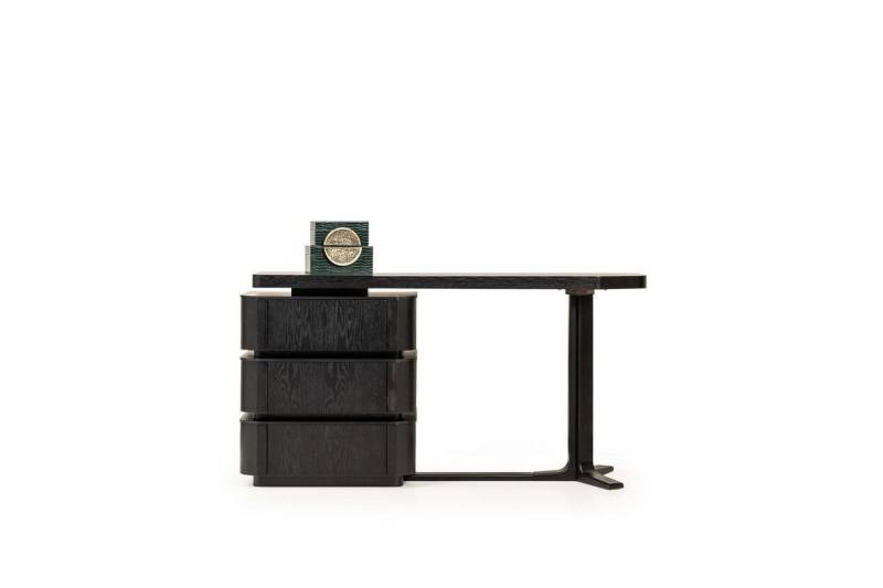 JVmoebel Schminktisch Schwarzer Kosmetiktisch aus Holz - Eleganter Frisiertisch (1-St., 1x Schminktisch), Made in Europa von JVmoebel