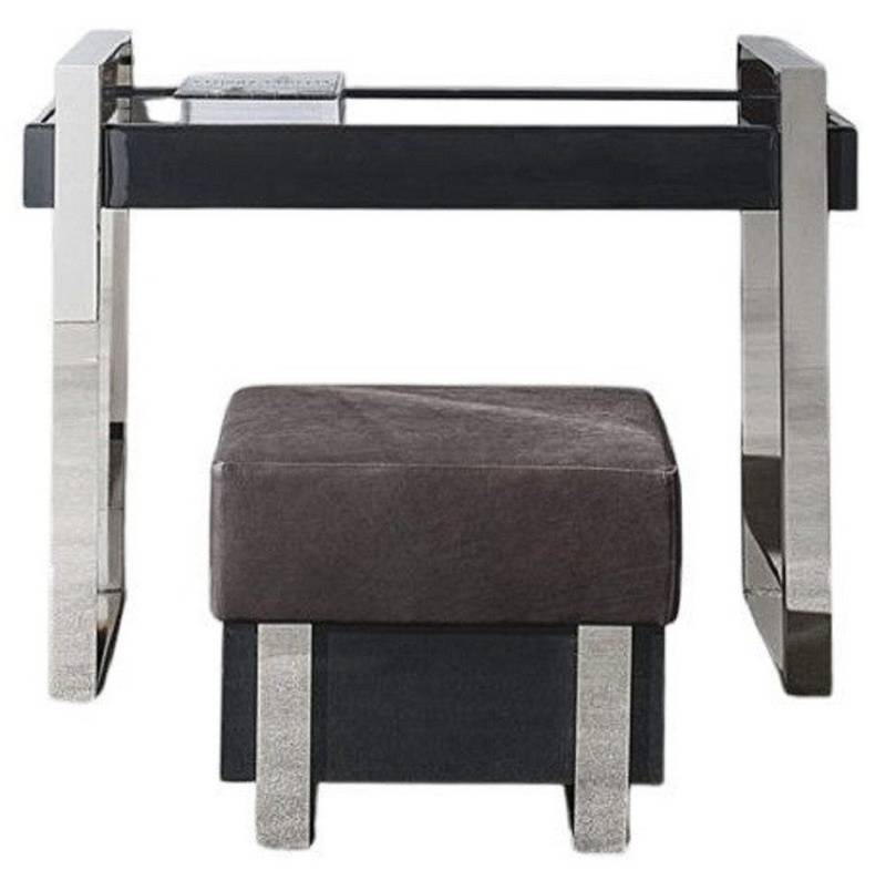 JVmoebel Schminktisch Sekretär Schminktisch Tisch Luxus Hochglanz Schreibtisch Tische (2tlg Schminktisch + Hocker), Made in Italy von JVmoebel