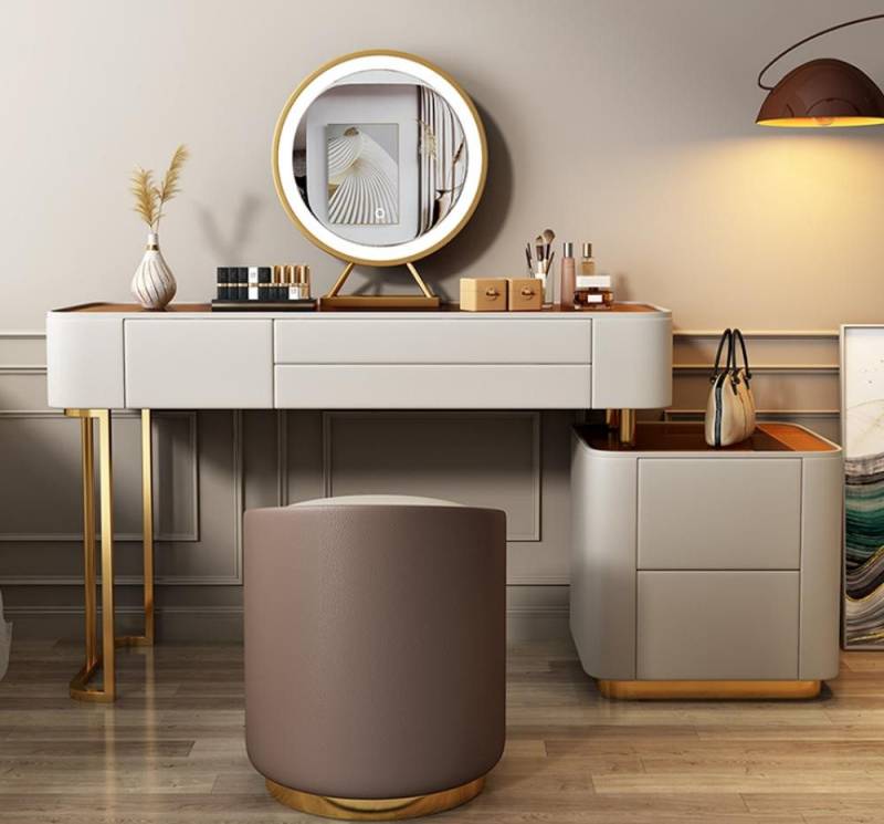 JVmoebel Schminktisch Stilvoller Weißer Schminktisch Mit Schubladen Designer Frisierkommode (1-St., Nur Schminktisch), Made in Europa von JVmoebel