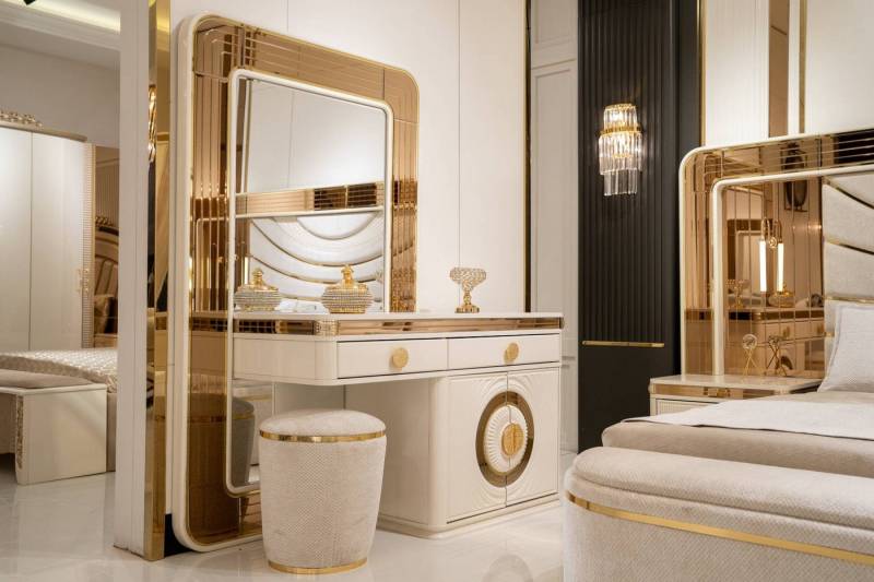 JVmoebel Schminktisch Stilvolles modernes Design Schminktisch für Schlafzimmer (Schminktisch mit Spiegel), Made in Europe von JVmoebel