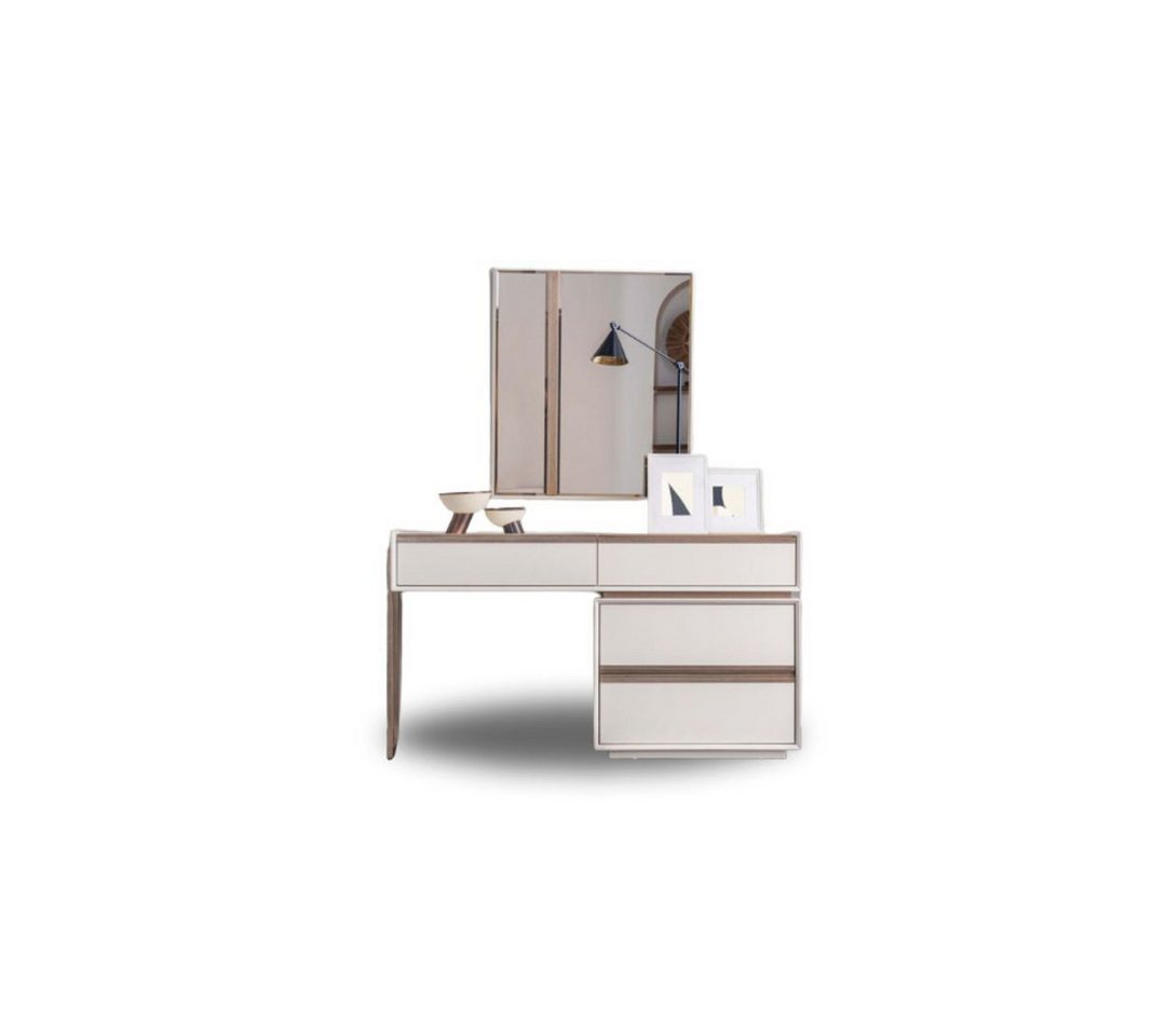 JVmoebel Schminktisch Weißer Schminktisch Designer Kosmetiktisch Schlafzimmer Robuster Tisch (1-St., Schminktisch), Made in Europa von JVmoebel