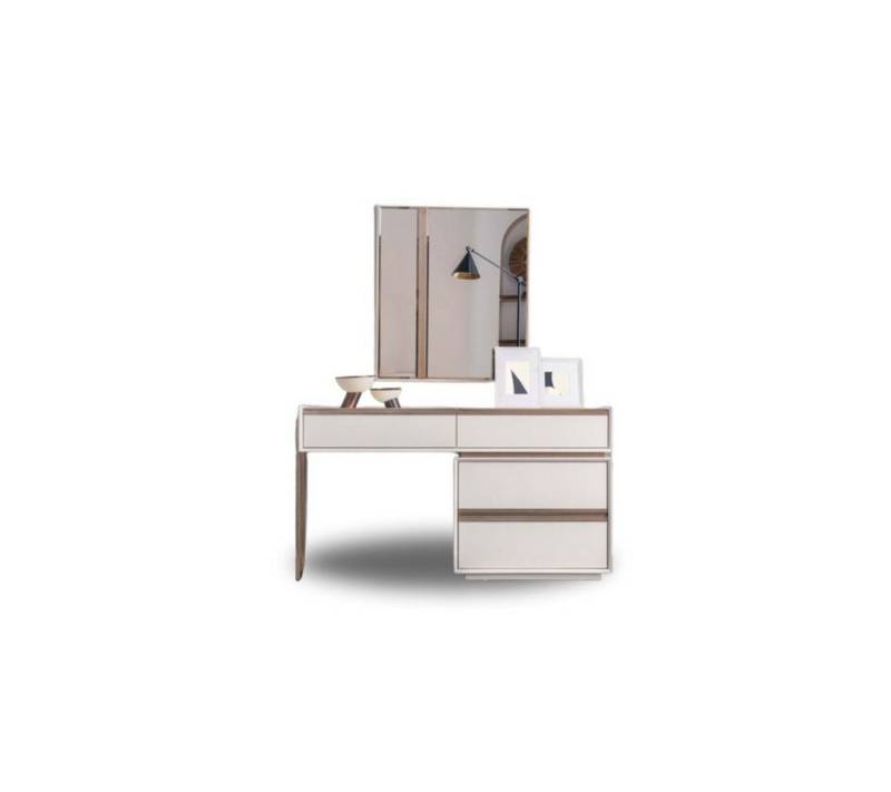 JVmoebel Schminktisch Weißer Schminktisch Designer Kosmetiktisch Schlafzimmer Robuster Tisch (1-St., Schminktisch), Made in Europa von JVmoebel