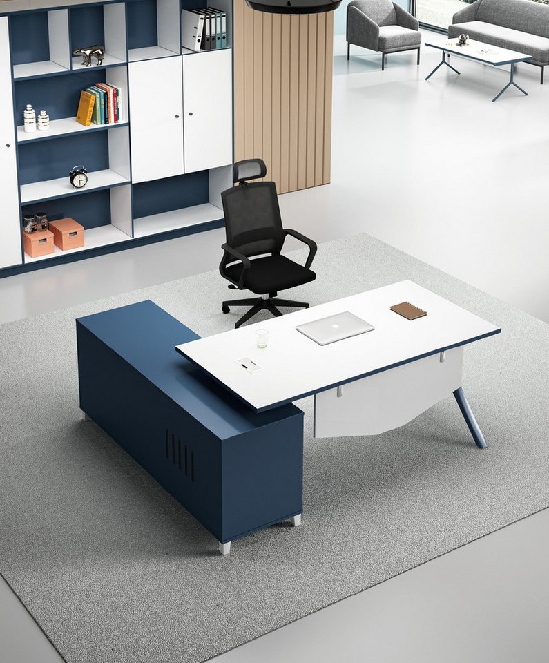 JVmoebel Büromöbel-Set Büro Einrichtung + Aktenschrank Möbel Schreibtische Tische 2tlg.Set, Made in Europa von JVmoebel