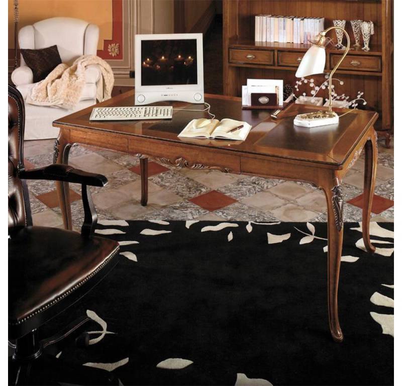 JVmoebel Schreibtisch Tisch Sekretär Schreibtische Italienische Möbel Büro Holz Tische Braun, Made in Europa von JVmoebel