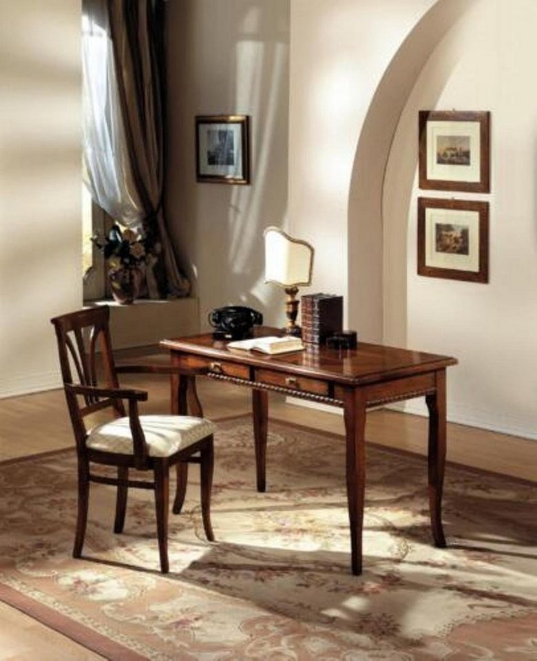 JVmoebel Schreibtisch, Schreibtisch Sekretär Italienische Möbel Tisch Stuhl Set Büro 2tlg von JVmoebel