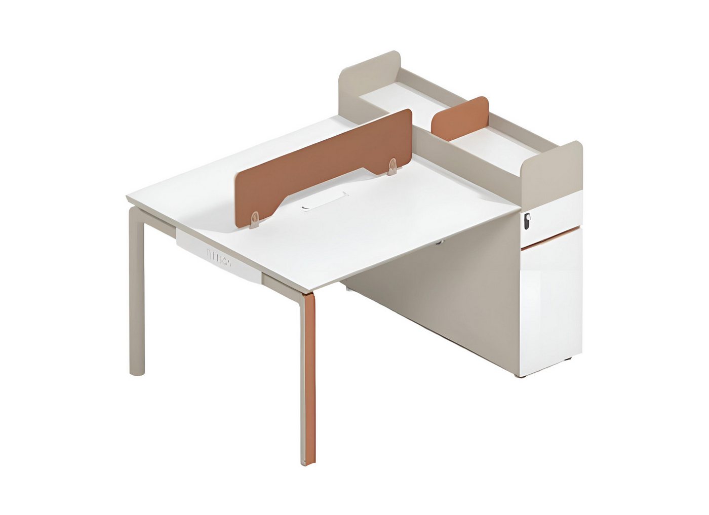 JVmoebel Schreibtisch Arbeitstisch Designer Schreibtisch für 2 Personen Edle Holztische (Arbeitsplatz für 2 Personen), Made in Europa von JVmoebel