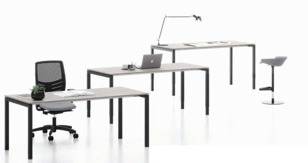 JVmoebel Schreibtisch Arbeitstisch Grau für Computer & Laptop im Büro, Made in Europa JVmoebel Schreibtisch Arbeitstisch Grau für Computer & Laptop im Büro, Made in Europa von JVmoebel