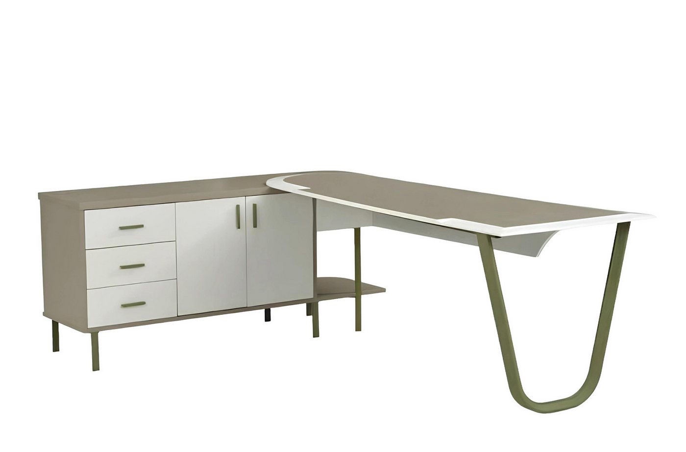 JVmoebel Eckschreibtisch Arbeitstisch Schreibtisch Eckschreibtisch Sekretär Computertisch (1-St., Schreibtisch), Made in Europa von JVmoebel