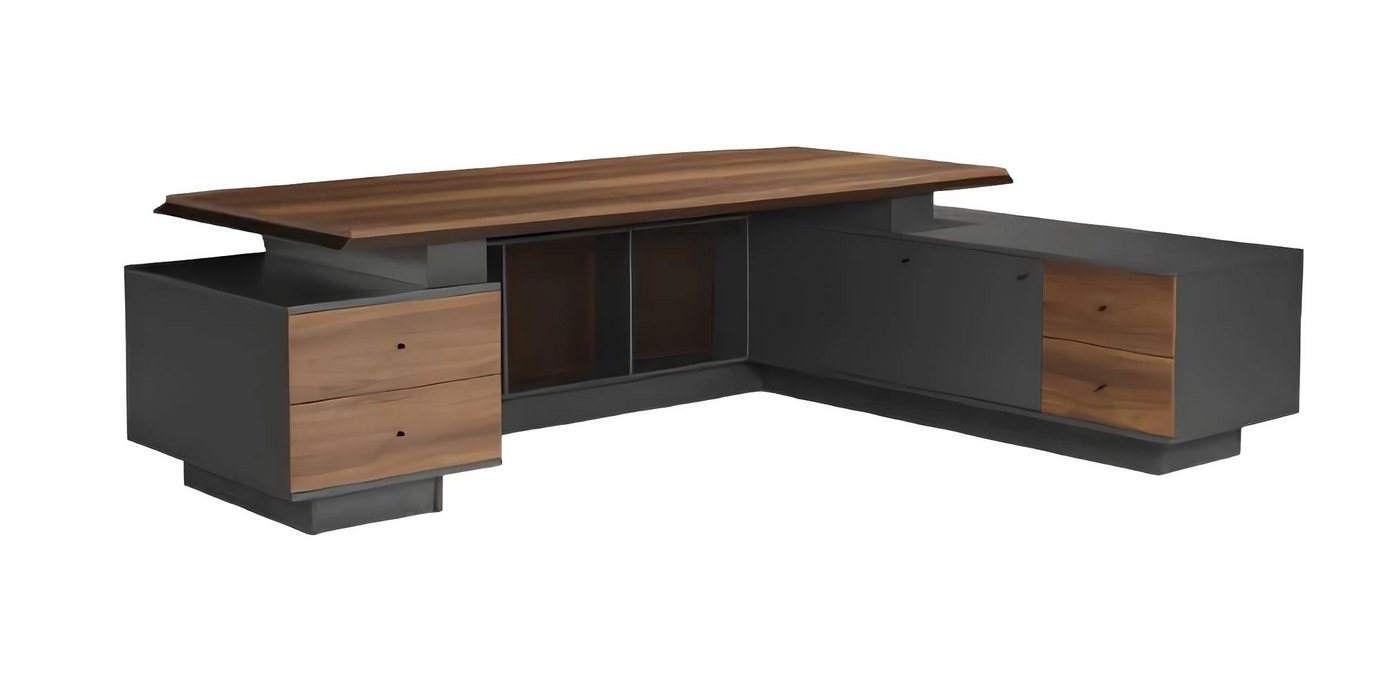JVmoebel Eckschreibtisch Arbeitstisch Schreibtisch L-Förmiger mit Schubladen Holztisch (1-St., Schreibtisch), Made in Europa von JVmoebel