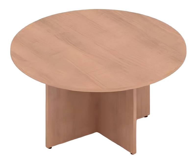 JVmoebel Schreibtisch Beige Rund Schreibtisch Holztisch Tisch Arbeitstisch Wohnzimmer (1-St., Schreibtisch), Made in Europa von JVmoebel