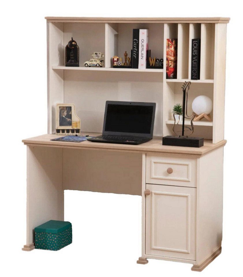 JVmoebel Kinderschreibtisch Beiger Schreibtisch Designer Jugendzimmer Holz Kinderzimmer Möbel (1-St., Schreibtisch), Made in Europa von JVmoebel