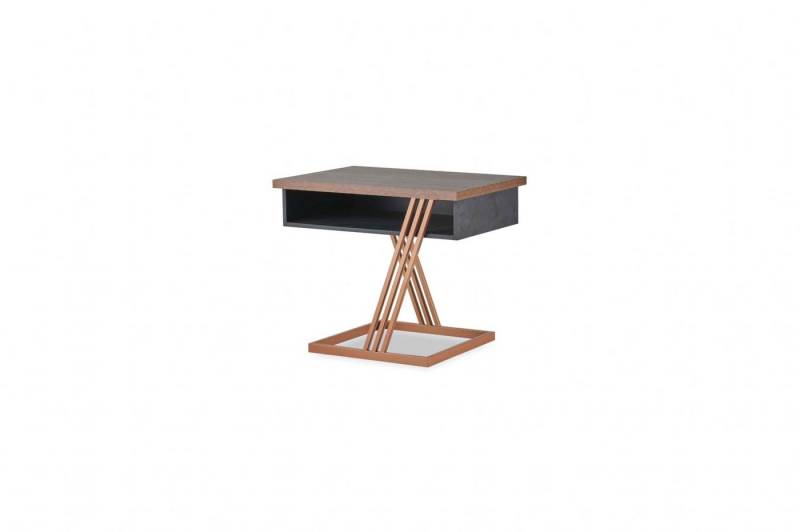 JVmoebel Schreibtisch Beistelltisch Braun Schwarz Bronze Edelstahl Rechteckig Modern MDF, Made in Europe JVmoebel Schreibtisch Beistelltisch Braun Schwarz Bronze Edelstahl Rechteckig Modern MDF, Made in Europe von JVmoebel